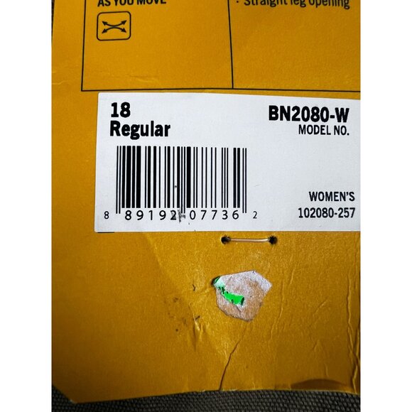 Rugged Flex Loose Fit Crawford Work Pants Women’s Yukon Sz 18 Reg BN2080-W - Picture 9 of 9